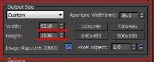 Configure render output